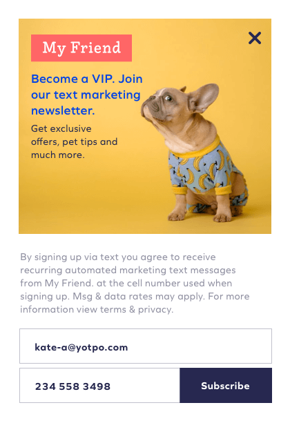 Capture & Sync SMS Subscribers
