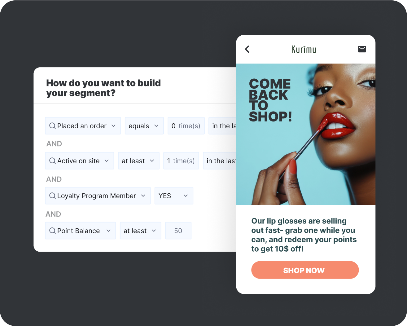 Segment shoppers with ease
